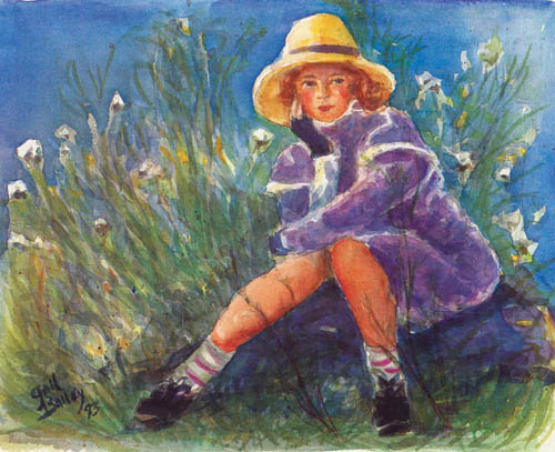 A painting of a young girl, by Gail Anne Bailey.
Courtesy of Gail Anne Bailey