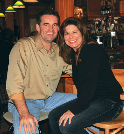 Steve Wiley and Barb Walker, who brought back Old
Colorado Citys Thunder & Buttons restaurant/tavern in
2004, are shown in the bar on their last day Feb. 25. The new owners are Jeff Mielke and Hillary Habeeb.
Westside Pioneer photo