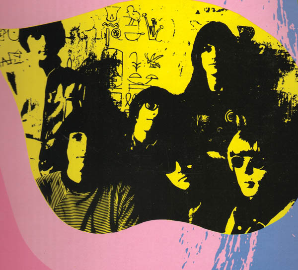 A Jefferson Airplane album cover shows the band in its younger days. Marty Balin is at upper left, Paul Kantner in center.
From Jefferson Airplane Collection album, 1988